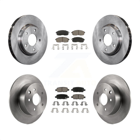 Front Rear Disc Brake Rotors And Ceramic Pads Kit For Nissan Sentra K8C-101324 by Transit Auto