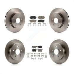 Front Rear Disc Brake Rotors And Ceramic Pads Kit For Suzuki SX4 Crossover K8C-101326