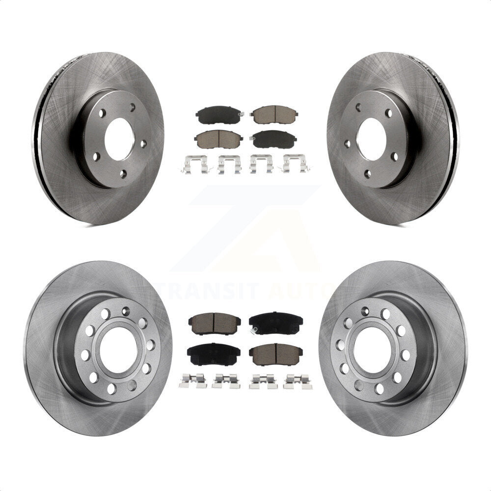 Front Rear Disc Brake Rotors And Ceramic Pads Kit For Nissan Maxima INFINITI I30 From 10/00 K8C-101327 by Transit Auto