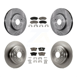 Front Rear Disc Brake Rotors And Ceramic Pads Kit For Honda Accord Crosstour K8C-101337