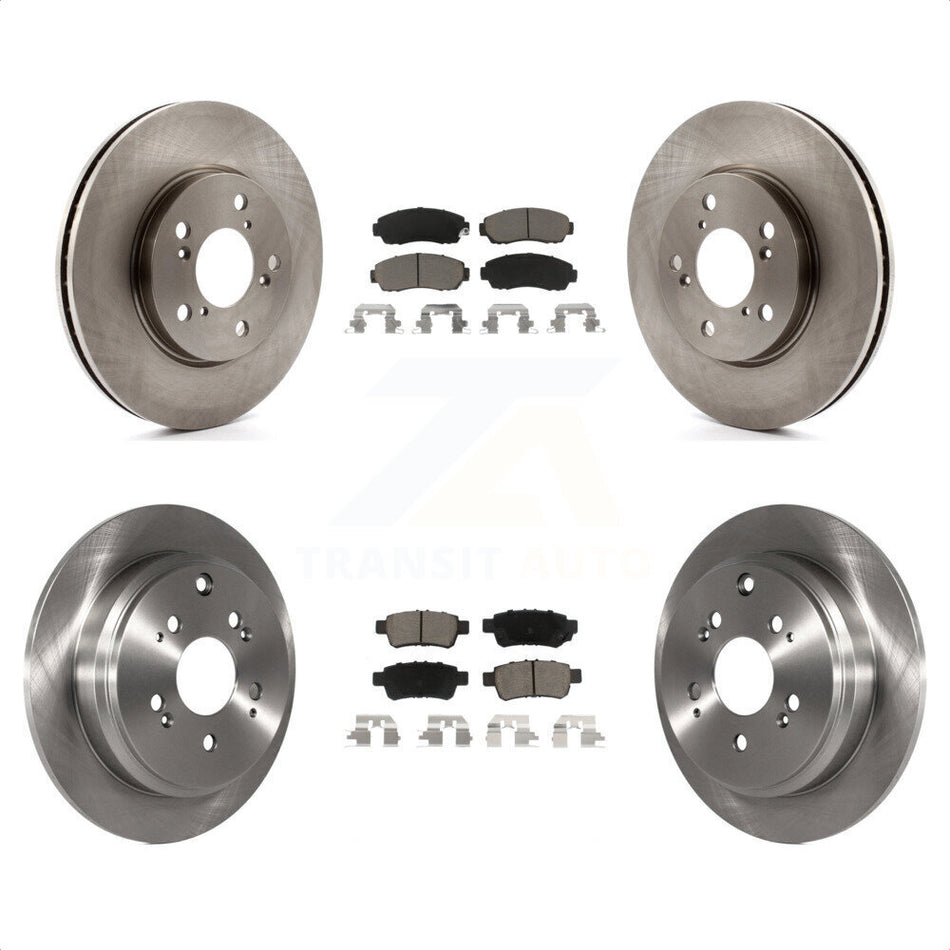 Front Rear Disc Brake Rotors And Ceramic Pads Kit For 2005-2010 Honda Odyssey K8C-101339 by Transit Auto