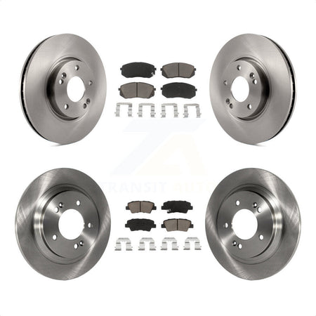 Front Rear Disc Brake Rotors And Ceramic Pads Kit For Kia Soul EV K8C-101348 by Transit Auto