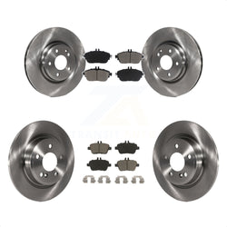 Front Rear Disc Brake Rotors And Ceramic Pads Kit For Mercedes-Benz GLA250 CLA250 INFINITI QX30 K8C-101350