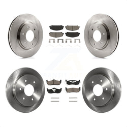 Front Rear Disc Brake Rotors And Ceramic Pads Kit For Nissan Titan Armada INFINITI QX56 TITAN K8C-101354