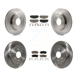 Front Rear Disc Brake Rotors And Ceramic Pads Kit For INFINITI Nissan Armada QX80 QX56 K8C-101357