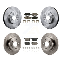 Front Rear Disc Brake Rotors And Ceramic Pads Kit For Honda Accord Acura TSX K8C-101368