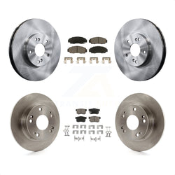 Front Rear Disc Brake Rotors And Ceramic Pads Kit For Honda Accord Acura TSX K8C-101369