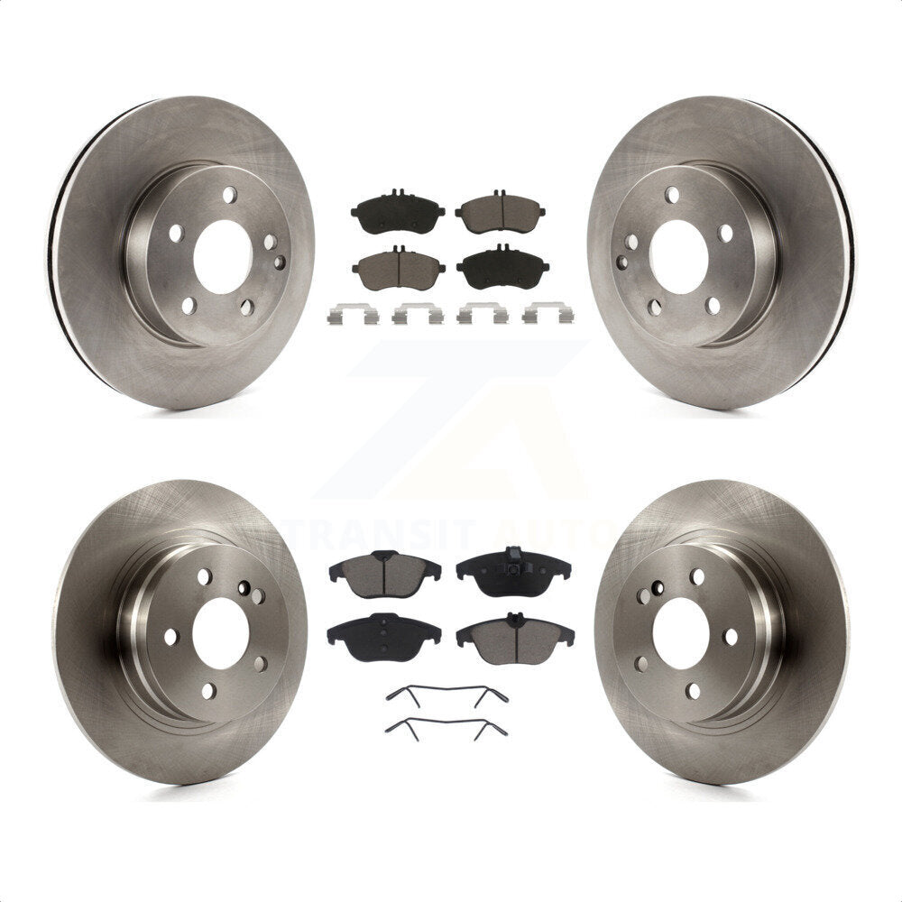 Front Rear Disc Brake Rotors And Ceramic Pads Kit For Mercedes-Benz C300 C250 C230 K8C-101375 by Transit Auto