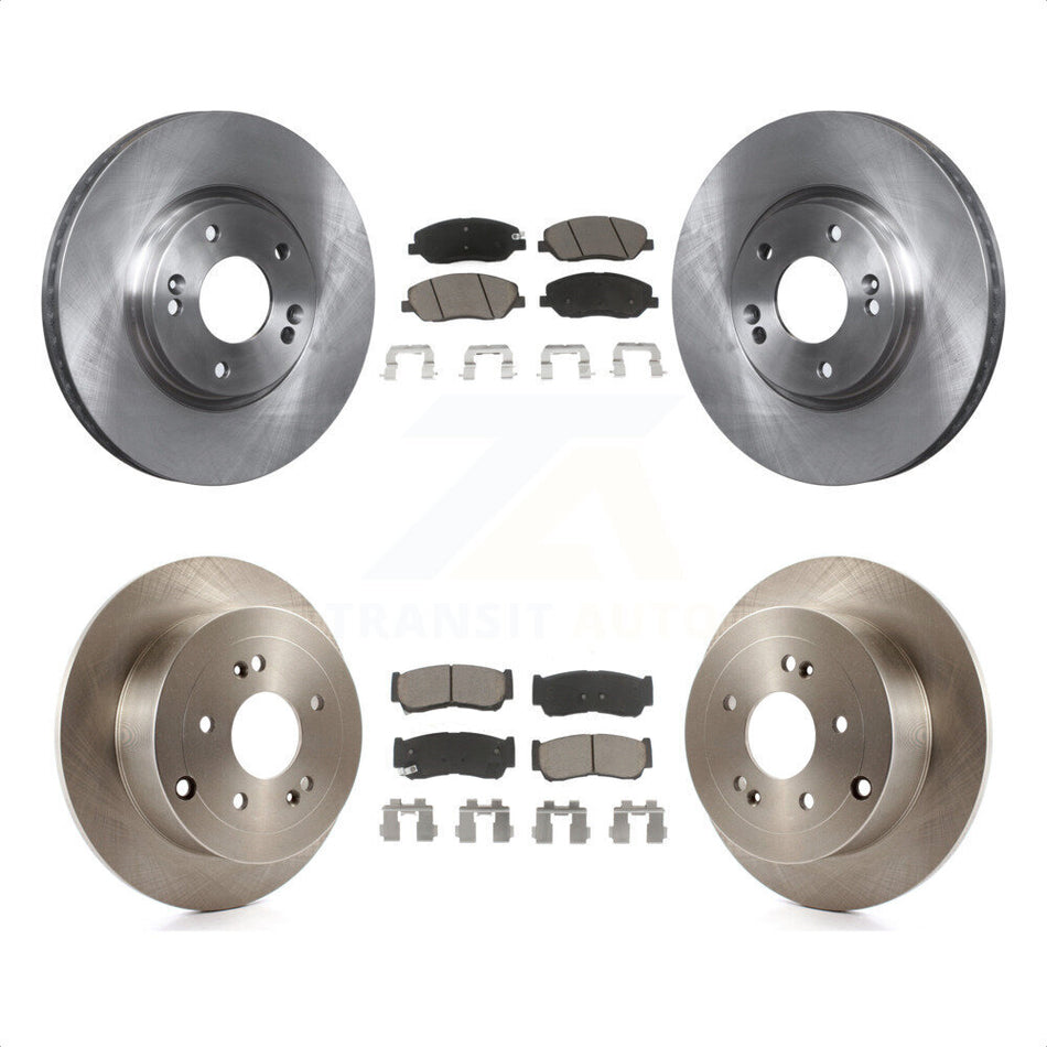 Front Rear Disc Brake Rotors And Ceramic Pads Kit For 2007-2009 Hyundai Santa Fe K8C-101378 by Transit Auto