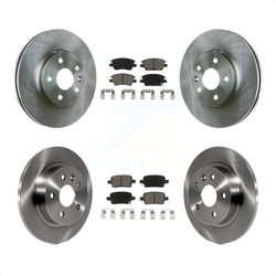 Front Rear Disc Brake Rotors And Ceramic Pads Kit For 2016 Chevrolet Cruze With 268mm Diameter Rotor K8C-101385
