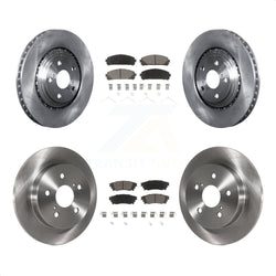 Front Rear Disc Brake Rotors And Ceramic Pads Kit For Lexus NX200t NX300 NX300h K8C-101389