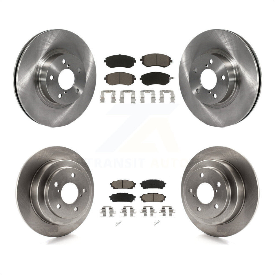 Front Rear Disc Brake Rotors And Ceramic Pads Kit For Subaru Impreza Saab 9-2X K8C-101408 by Transit Auto