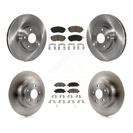 Front Rear Disc Brake Rotors And Ceramic Pads Kit For Subaru Legacy K8C-101415 by Transit Auto