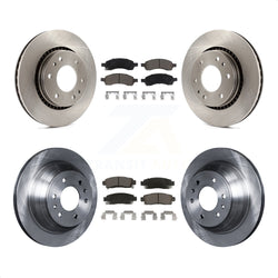 Front Rear Disc Brake Rotors And Ceramic Pads Kit For Chevrolet Trailblazer GMC Envoy Buick Rainier Isuzu Ascender K8C-101417