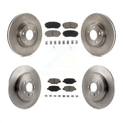 Front Rear Disc Brake Rotors And Ceramic Pads Kit For Ford Edge Lincoln MKX K8C-101423