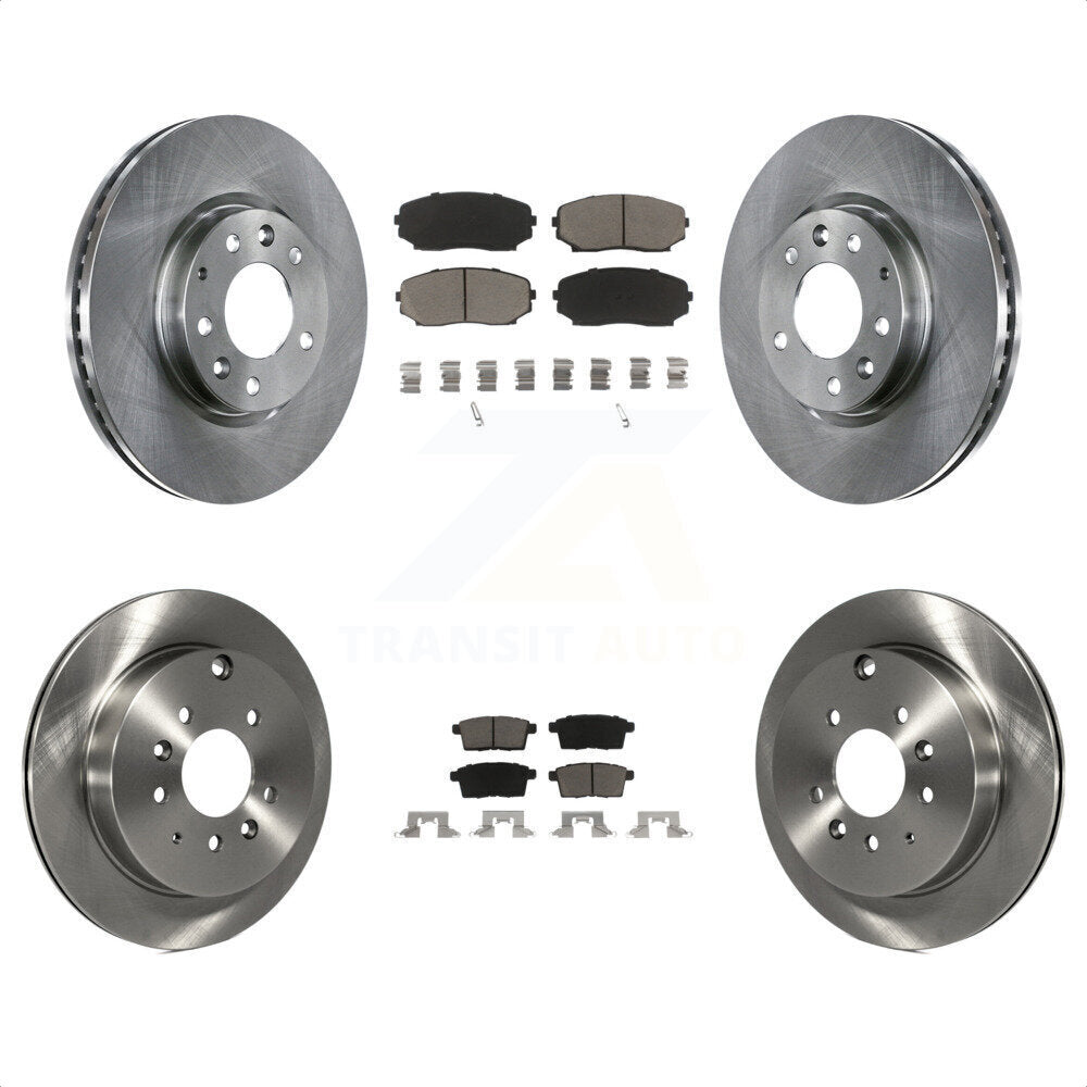 Front Rear Disc Brake Rotors And Ceramic Pads Kit For Ford Edge Mazda CX-7 Lincoln MKX K8C-101426 by Transit Auto