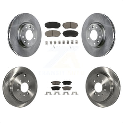 Front Rear Disc Brake Rotors And Ceramic Pads Kit For Ford Edge Mazda CX-7 Lincoln MKX K8C-101426