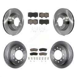 Front Rear Disc Brake Rotors And Ceramic Pads Kit For Toyota 4Runner Lexus GX460 K8C-101434