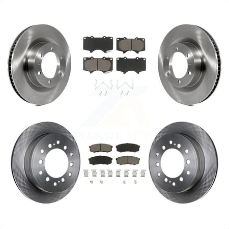 Front Rear Disc Brake Rotors And Ceramic Pads Kit For Toyota 4Runner Lexus GX460 K8C-101434 by Transit Auto