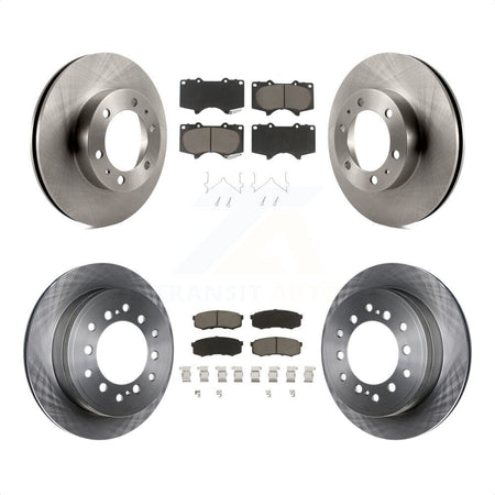 Front Rear Disc Brake Rotors And Ceramic Pads Kit For 2010-2014 Toyota FJ Cruiser K8C-101435 by Transit Auto