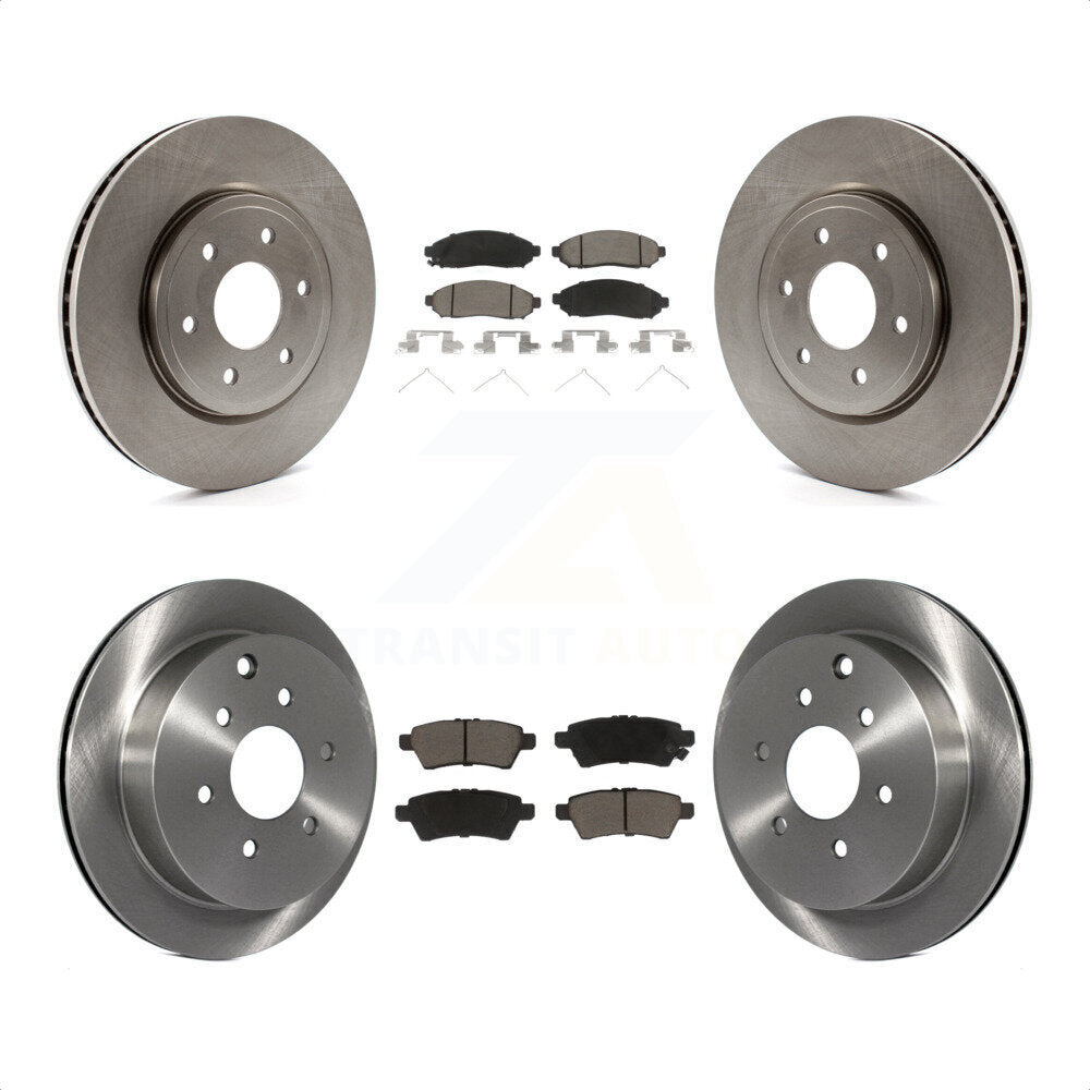 Front Rear Disc Brake Rotors And Ceramic Pads Kit For 2006-2007 Nissan Xterra K8C-101446 by Transit Auto