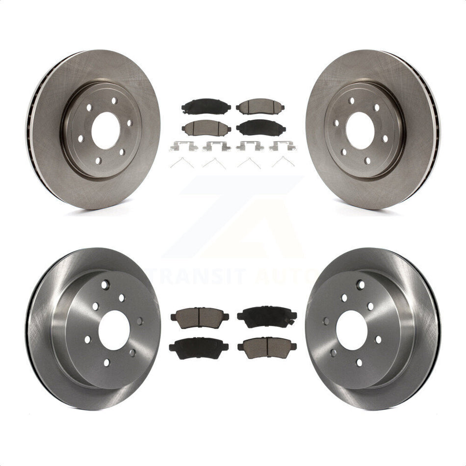 Front Rear Disc Brake Rotors And Ceramic Pads Kit For 2006-2007 Nissan Xterra K8C-101446 by Transit Auto