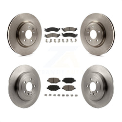 Front Rear Disc Brake Rotors And Ceramic Pads Kit For 2010-2012 Ford Taurus SHO K8C-101448