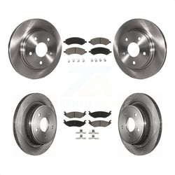 Front Rear Disc Brake Rotors And Ceramic Pads Kit For Ram 1500 Dodge Classic Durango Chrysler Aspen K8C-101456