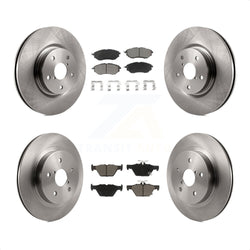 Front Rear Disc Brake Rotors And Ceramic Pads Kit For Subaru Outback Legacy WRX K8C-101461