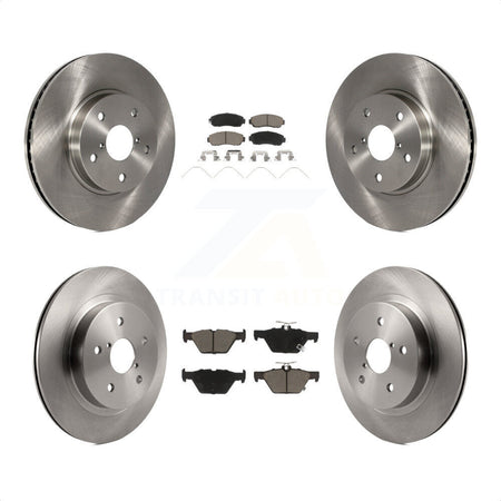 Front Rear Disc Brake Rotors And Ceramic Pads Kit For 2016-2019 Subaru Legacy 2.5L K8C-101462 by Transit Auto