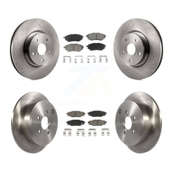 Front Rear Disc Brake Rotors And Ceramic Pads Kit For Subaru WRX K8C-101463