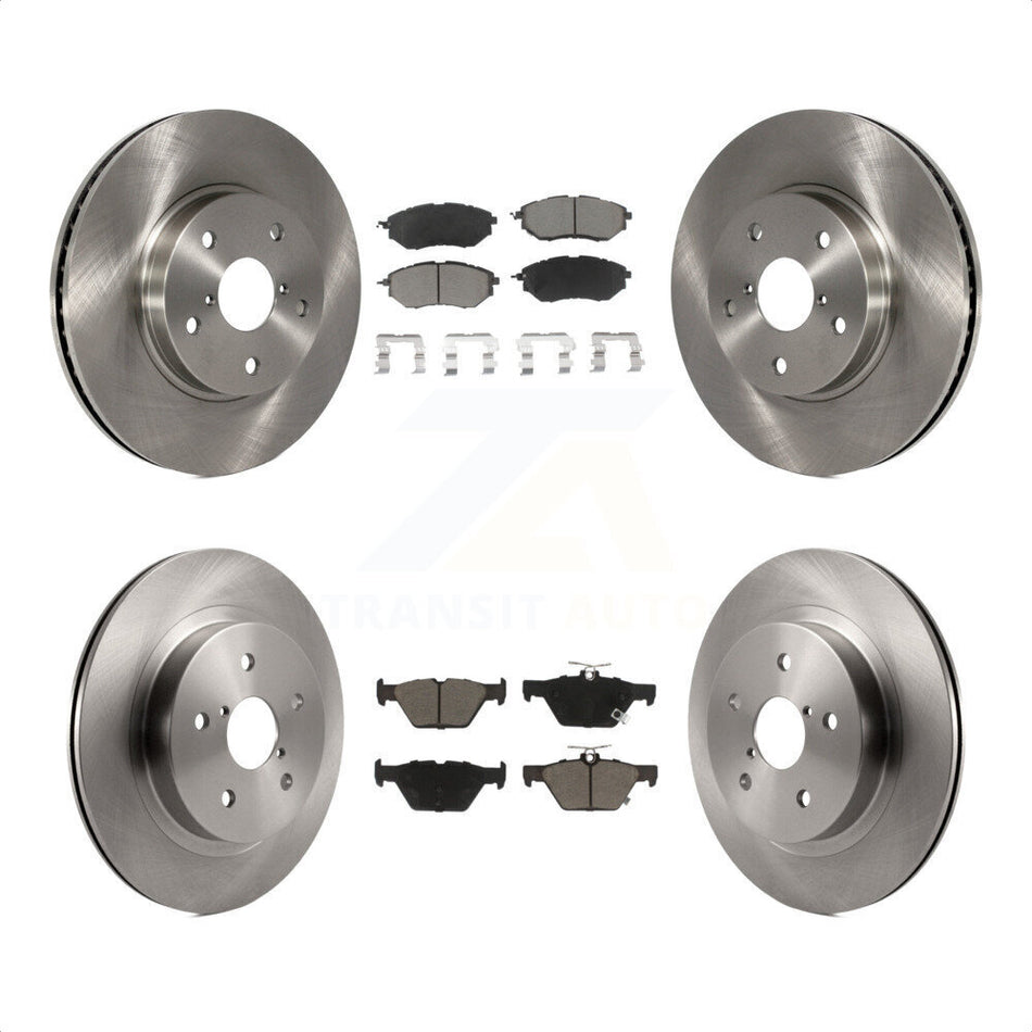 Front Rear Disc Brake Rotors And Ceramic Pads Kit For 2015 Subaru Legacy 2.5L K8C-101464 by Transit Auto