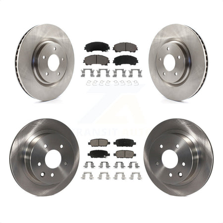 Front Rear Disc Brake Rotors And Ceramic Pads Kit For Nissan Rogue K8C-101468 by Transit Auto