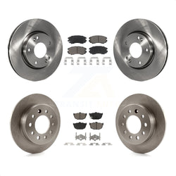 Front Rear Disc Brake Rotors And Ceramic Pads Kit For Hyundai Tiburon K8C-101476