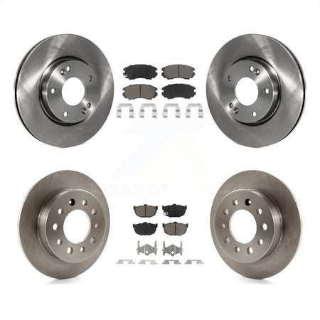 Front Rear Disc Brake Rotors And Ceramic Pads Kit For Hyundai Tiburon K8C-101476 by Transit Auto