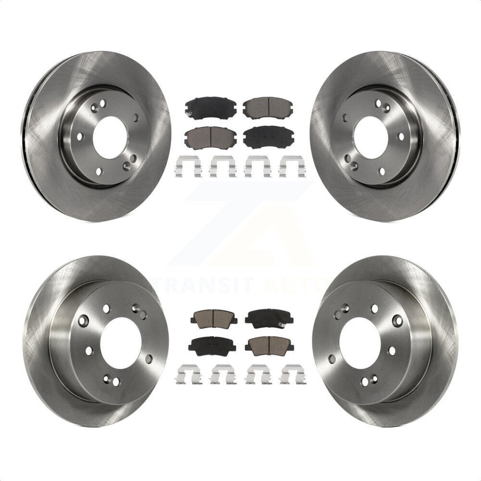 Front Rear Disc Brake Rotors And Ceramic Pads Kit For 2012-2013 Kia Soul K8C-101480 by Transit Auto