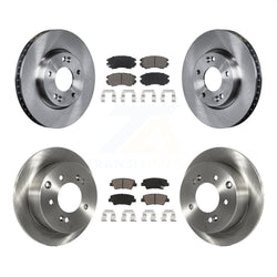 Front Rear Disc Brake Rotors And Ceramic Pads Kit For 2010-2011 Kia Soul 2.0L K8C-101482
