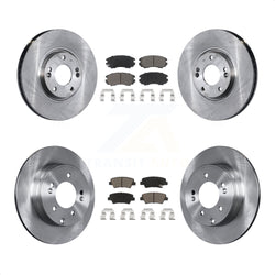 Front Rear Disc Brake Rotors And Ceramic Pads Kit For 2010-2011 Hyundai Azera K8C-101487