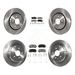 Front Rear Disc Brake Rotors And Ceramic Pads Kit For 2015-2017 Honda Odyssey K8C-101492