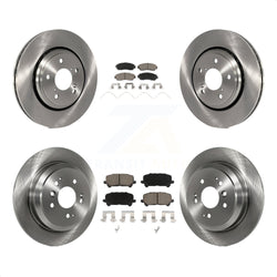 Front Rear Disc Brake Rotors And Ceramic Pads Kit For 2019-2022 Honda Passport K8C-101495