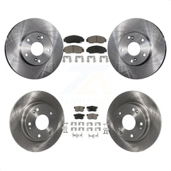 Front Rear Disc Brake Rotors And Ceramic Pads Kit For Acura CSX K8C-101507