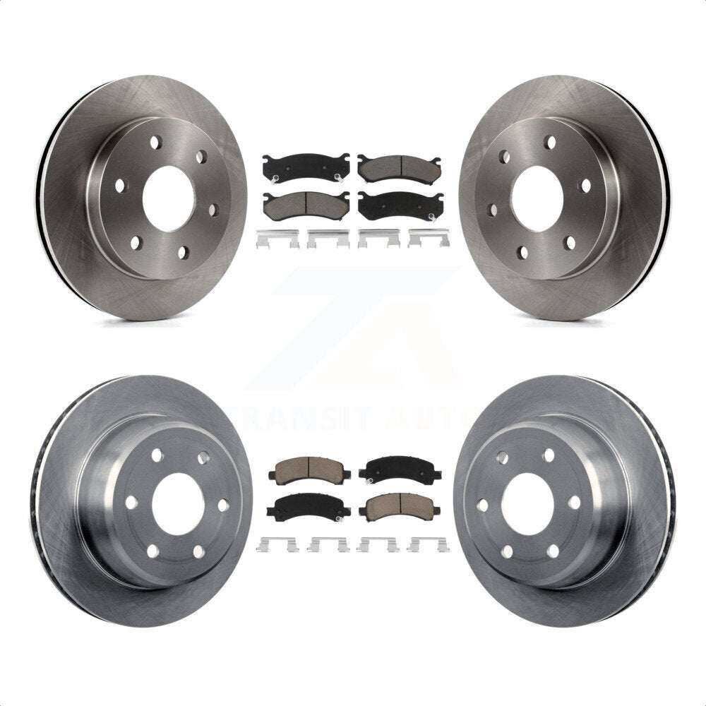 Front Rear Disc Brake Rotors And Ceramic Pads Kit For Chevrolet Tahoe GMC Suburban 1500 Yukon Avalanche XL Cadillac Escalade Express Savana K8C-101515 by Transit Auto