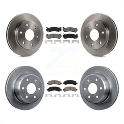 Front Rear Disc Brake Rotors And Ceramic Pads Kit For Chevrolet Tahoe GMC Suburban 1500 Yukon Avalanche XL Cadillac Escalade Express Savana K8C-101515