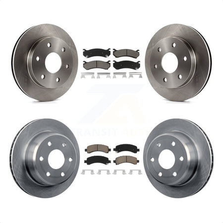 Front Rear Disc Brake Rotors And Ceramic Pads Kit For Chevrolet Tahoe GMC Suburban 1500 Yukon Avalanche XL Cadillac Escalade Express Savana K8C-101515 by Transit Auto