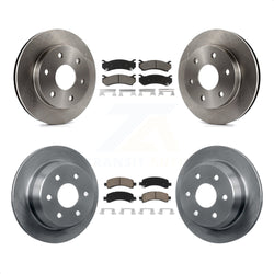 Front Rear Disc Brake Rotors And Ceramic Pads Kit For 2002 Chevrolet Avalanche 1500 With Single Piston Caliper 325mm Diameter Rotor K8C-101516