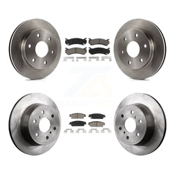 Front Rear Disc Brake Rotors And Ceramic Pads Kit For 2007 Chevrolet Silverado 1500 rear brakes K8C-101519