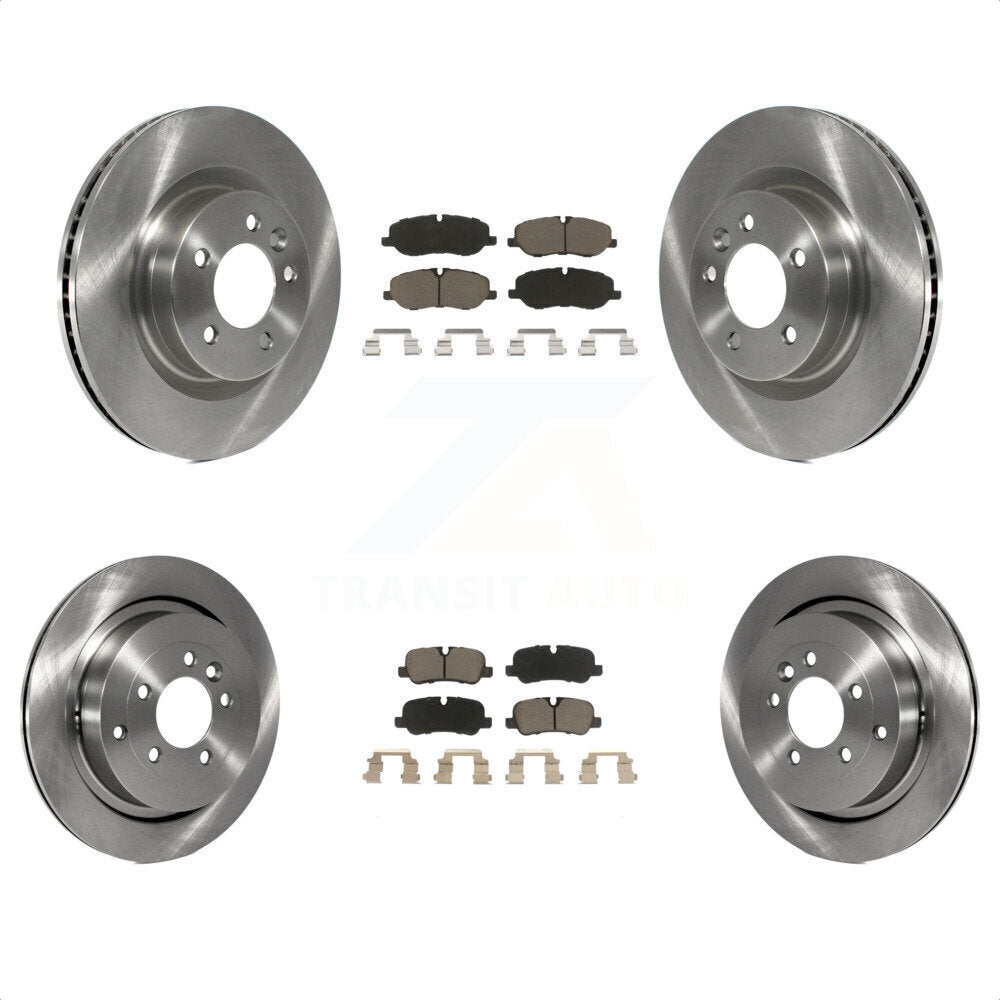 Front Rear Disc Brake Rotors And Ceramic Pads Kit For Land Rover Range Sport LR3 K8C-101520 by Transit Auto