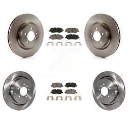 Front Rear Disc Brake Rotors And Ceramic Pads Kit For 2006-2007 Land Rover Range Sport Supercharged K8C-101521