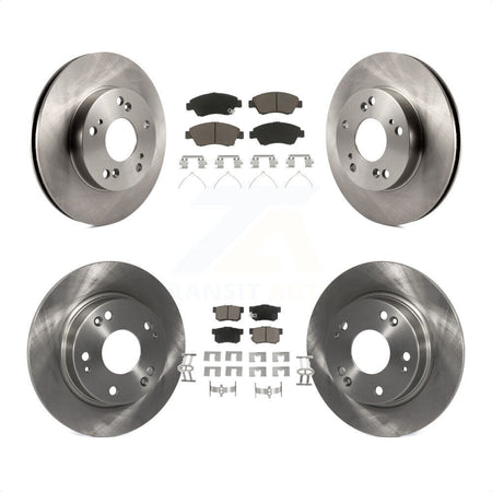 Front Rear Disc Brake Rotors And Ceramic Pads Kit For 2013-2015 Acura ILX 1.5L K8C-101531 by Transit Auto