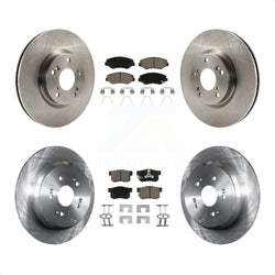Front Rear Disc Brake Rotors And Ceramic Pads Kit For 2005-2006 Honda CR-V K8C-101551